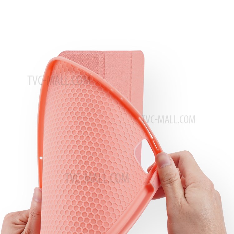 DUX DUCIS DOMO Series Tri-fold Leather Tablet Shell for iPad Pro 12.9-inch (2020)/(2018) - Pink-7