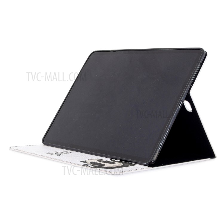 Printing Surface Leather Wallet Stand Case for iPad Pro 12.9-inch (2020) - Hello Panda-5