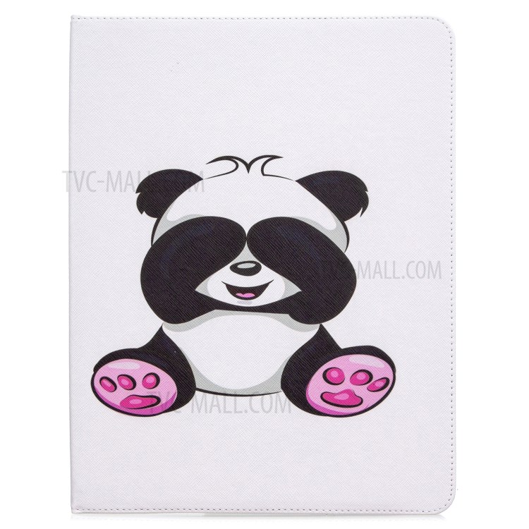 Printing Surface Leather Wallet Stand Case for iPad Pro 12.9-inch (2020) - Adorable Panda-2