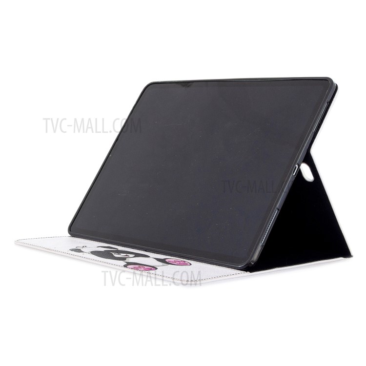 Printing Surface Leather Wallet Stand Case for iPad Pro 12.9-inch (2020) - Adorable Panda-5
