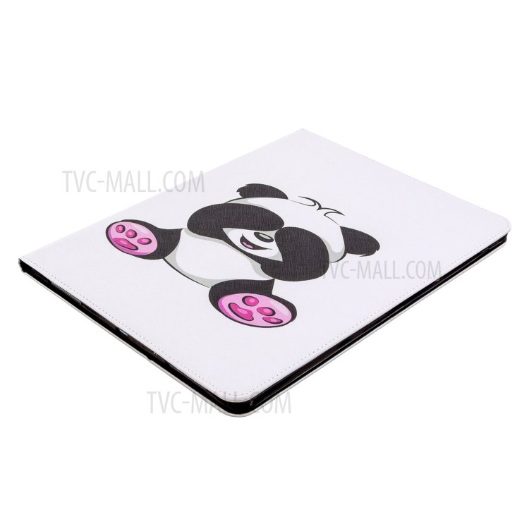 Printing Surface Leather Wallet Stand Case for iPad Pro 12.9-inch (2020) - Adorable Panda-6