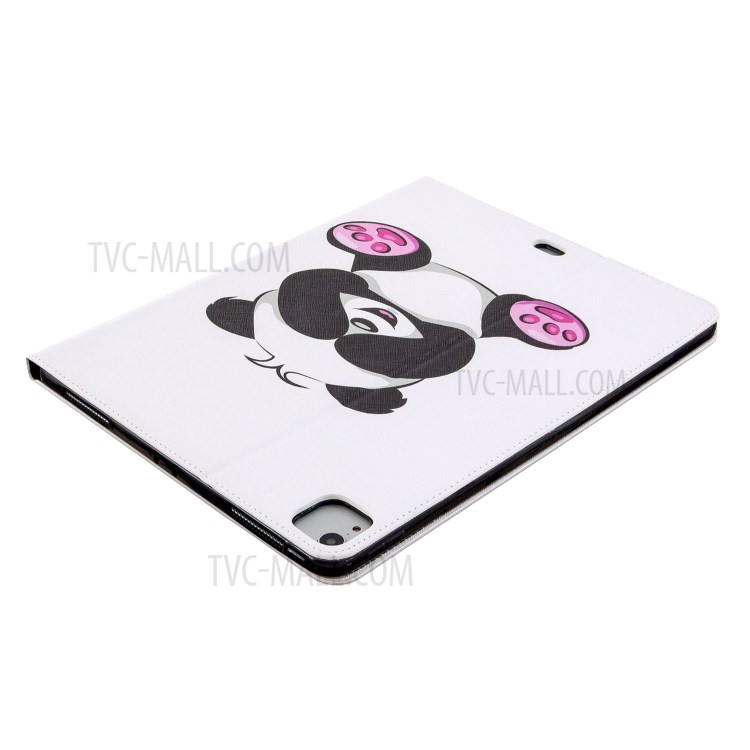 Printing Surface Leather Wallet Stand Case for iPad Pro 12.9-inch (2020) - Adorable Panda-7