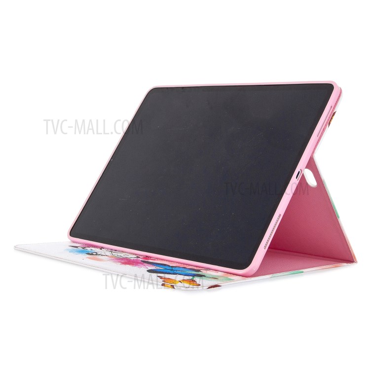 Printing Surface Leather Wallet Stand Case for iPad Pro 12.9-inch (2020) - Vivid Butterflies-5