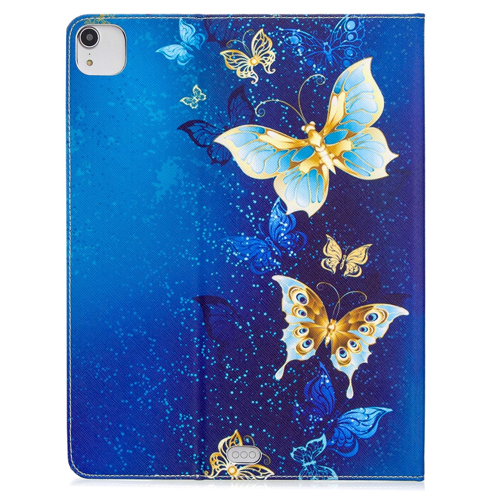 Printing Surface Leather Wallet Stand Case for iPad Pro 12.9-inch (2020) - Fairy Butterflies-3
