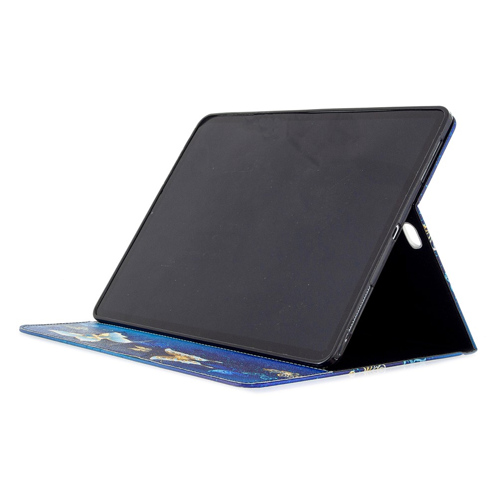 Printing Surface Leather Wallet Stand Case for iPad Pro 12.9-inch (2020) - Fairy Butterflies-5