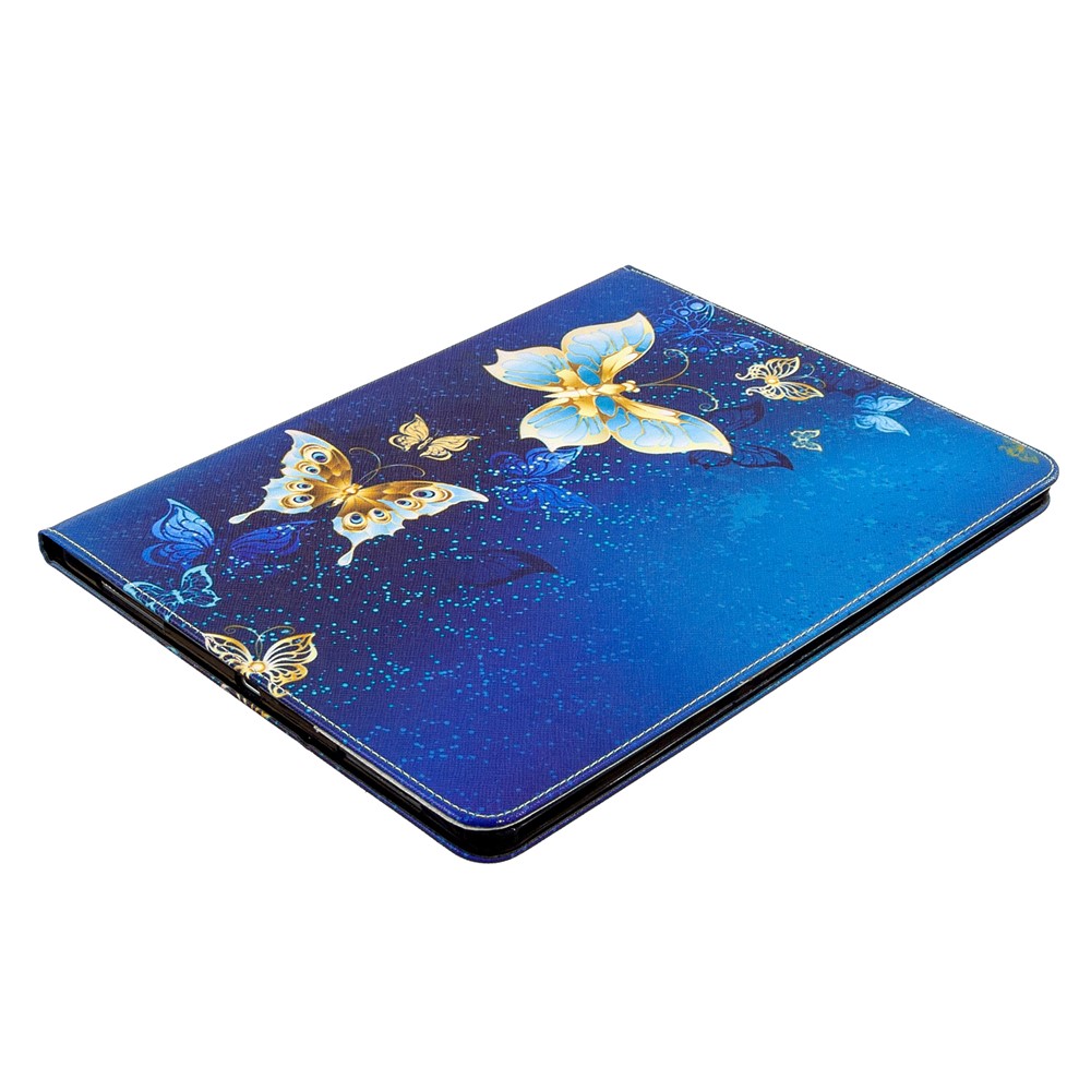 Printing Surface Leather Wallet Stand Case for iPad Pro 12.9-inch (2020) - Fairy Butterflies-6