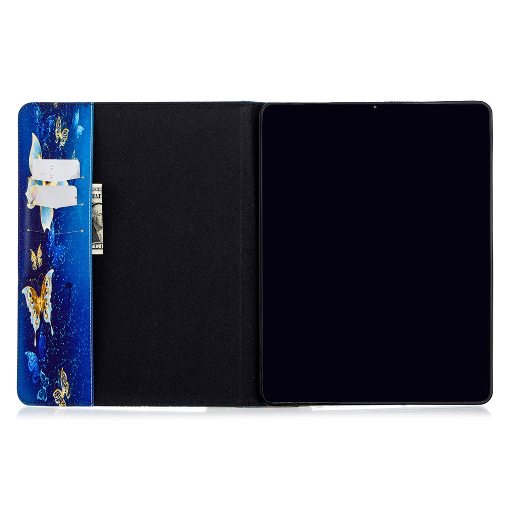 Printing Surface Leather Wallet Stand Case for iPad Pro 12.9-inch (2020) - Fairy Butterflies-8