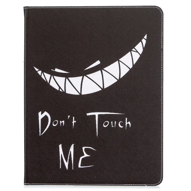 Printing Surface Leather Wallet Stand Case for iPad Pro 12.9-inch (2020) - Do Not Touch Me-2