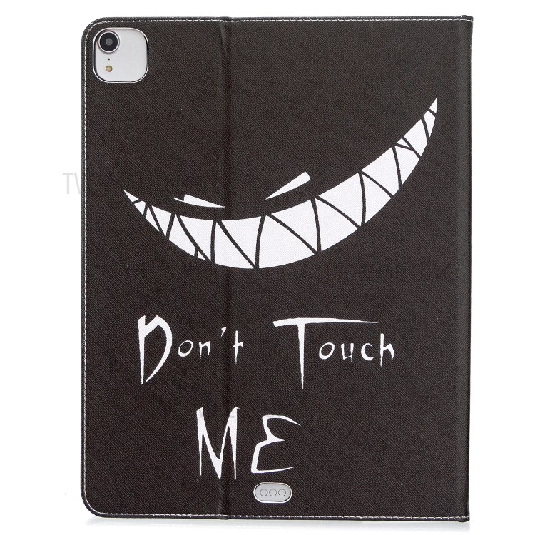 Printing Surface Leather Wallet Stand Case for iPad Pro 12.9-inch (2020) - Do Not Touch Me-3