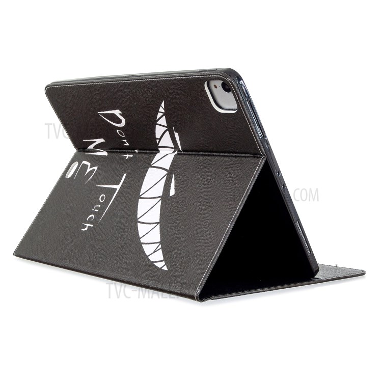 Printing Surface Leather Wallet Stand Case for iPad Pro 12.9-inch (2020) - Do Not Touch Me-4