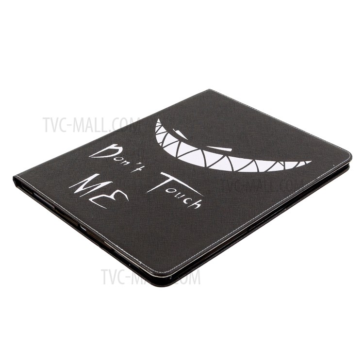 Printing Surface Leather Wallet Stand Case for iPad Pro 12.9-inch (2020) - Do Not Touch Me-6