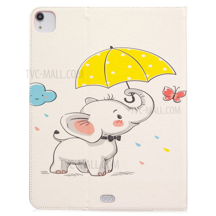 Printing Surface Leather Wallet Stand Case for iPad Pro 12.9-inch (2020) - Liitle Elephant-3