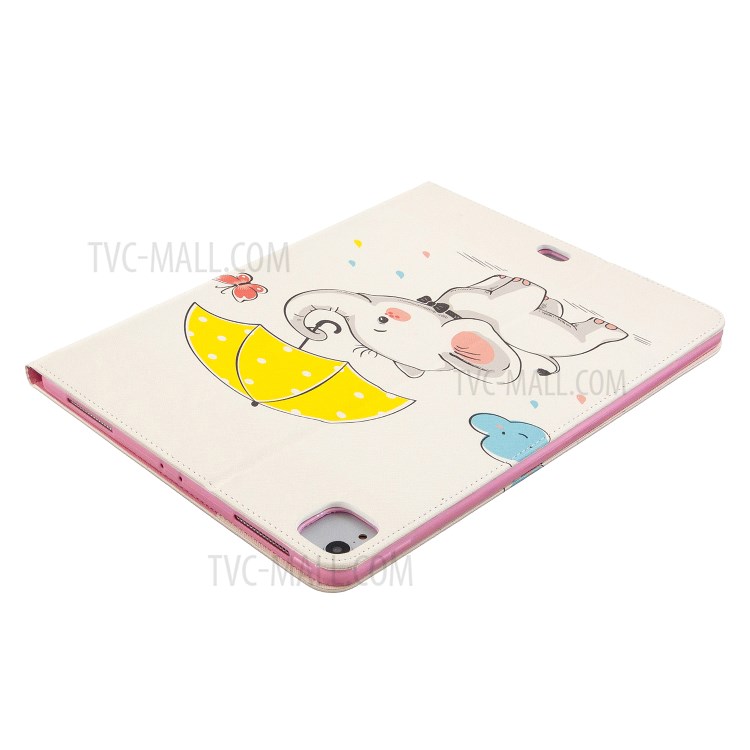 Printing Surface Leather Wallet Stand Case for iPad Pro 12.9-inch (2020) - Liitle Elephant-7