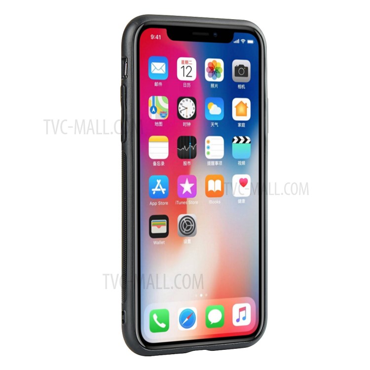 Revestido De Couro Shell TPU Genuína Com Acessível Cordão Titular Do Cartão Alça Para Iphone XS Máximo De 6,5 Polegadas - Verde-6