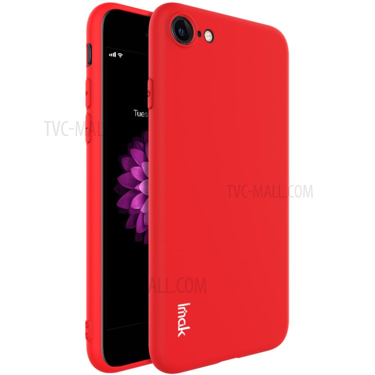 IMAK UC-1 Series Matte TPU Soft Case for iPhone SE (2nd Generation)/8/7 - Red-1