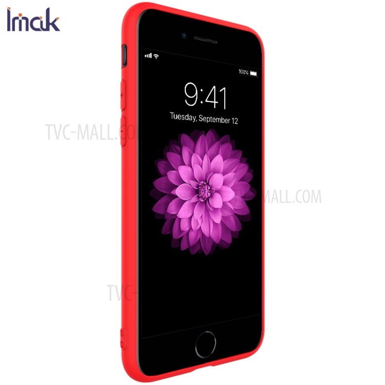 IMAK UC-1 Series Matte TPU Soft Case for iPhone SE (2nd Generation)/8/7 - Red-4