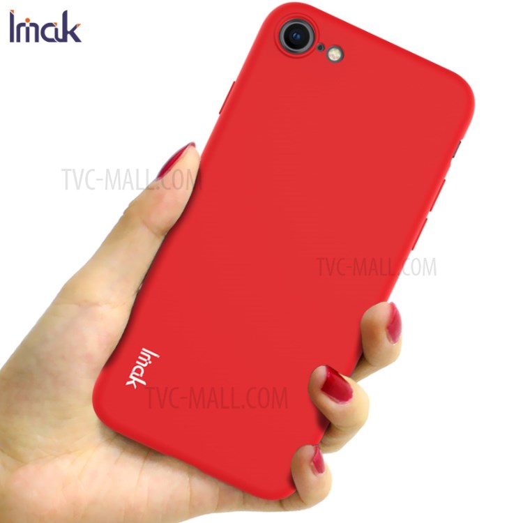 IMAK UC-1 Series Matte TPU Soft Case for iPhone SE (2nd Generation)/8/7 - Red-6