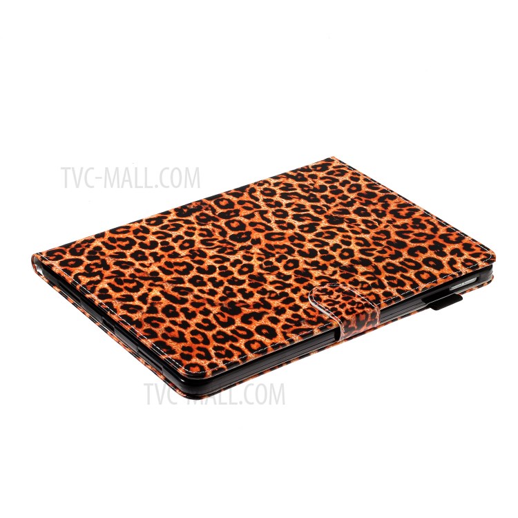 Pattern Printing Card Holder Leather Tablet Case for iPad Pro 11-inch (2020)/(2018) - Brown Leopard-4