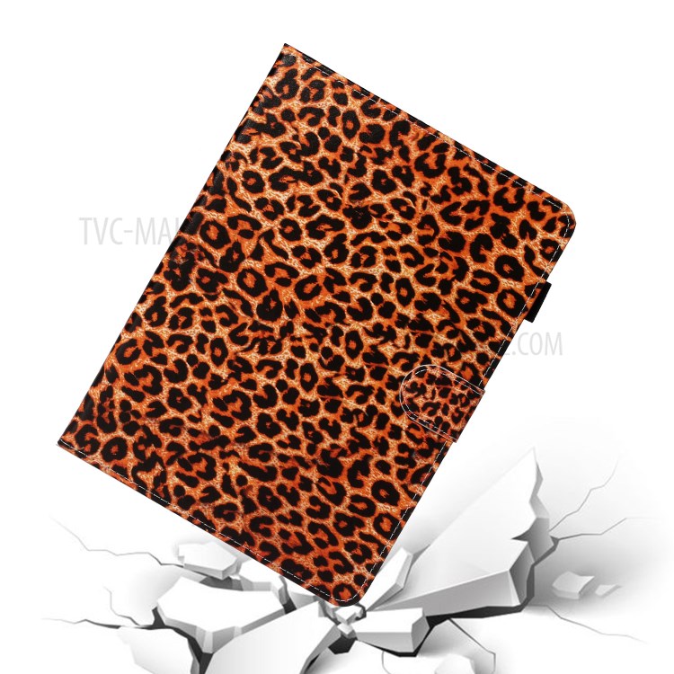 Pattern Printing Card Holder Leather Tablet Case for iPad Pro 11-inch (2020)/(2018) - Brown Leopard-5