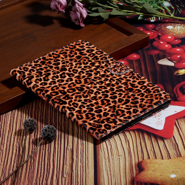 Pattern Printing Card Holder Leather Tablet Case for iPad Pro 11-inch (2020)/(2018) - Brown Leopard-6