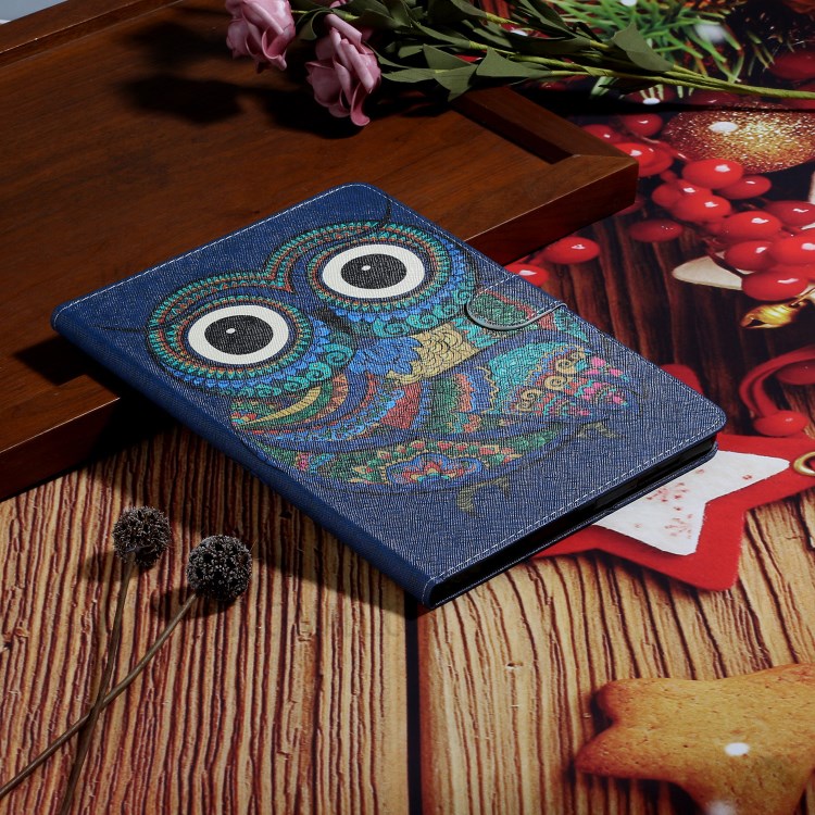 Pattern Printing Card Holder Leather Tablet Case for iPad Pro 11-inch (2020)/(2018) - Owl-6