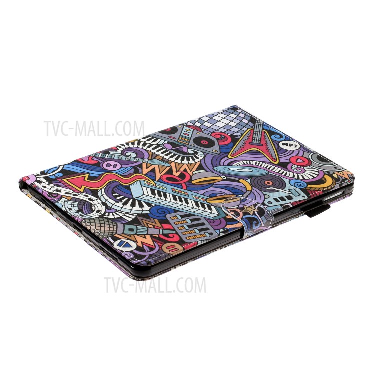 Pattern Printing Card Holder Leather Tablet Case for iPad Pro 11-inch (2020)/(2018) - Musical Instruments-4