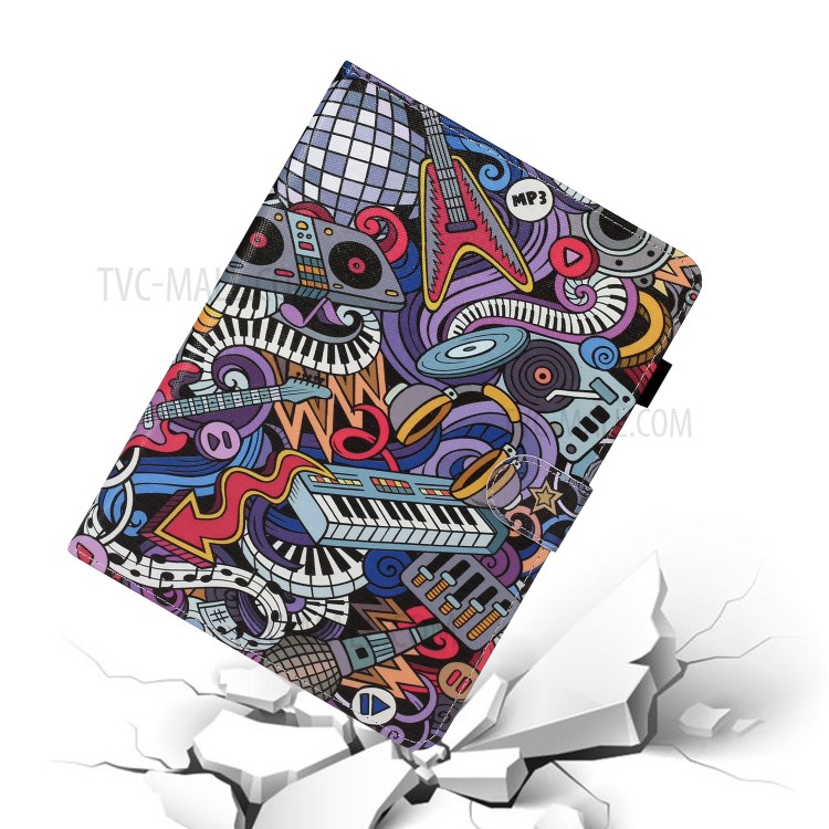 Pattern Printing Card Holder Leather Tablet Case for iPad Pro 11-inch (2020)/(2018) - Musical Instruments-5