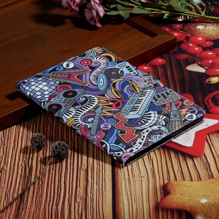 Pattern Printing Card Holder Leather Tablet Case for iPad Pro 11-inch (2020)/(2018) - Musical Instruments-6