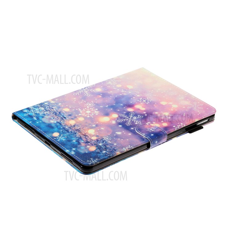 Pattern Printing Card Holder Leather Tablet Case for iPad Pro 11-inch (2020)/(2018) - Snowflake-4