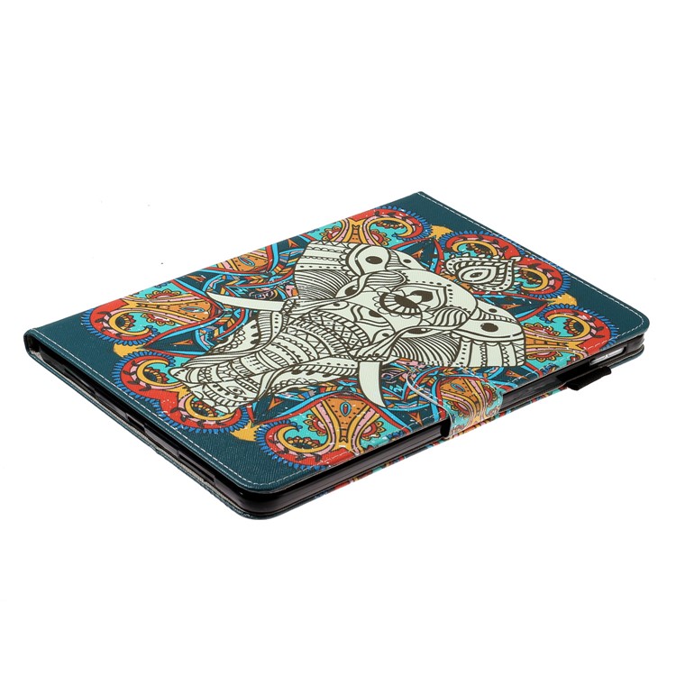 Pattern Printing Card Holder Leather Tablet Case for iPad Pro 11-inch (2020)/(2018) - Tribal Elephant-4
