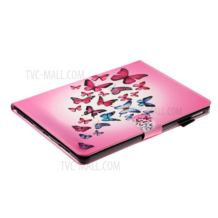 Pattern Printing Card Holder Leather Tablet Case for iPad Pro 11-inch (2020)/(2018) - Butterflies-4