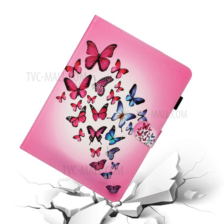 Pattern Printing Card Holder Leather Tablet Case for iPad Pro 11-inch (2020)/(2018) - Butterflies-5