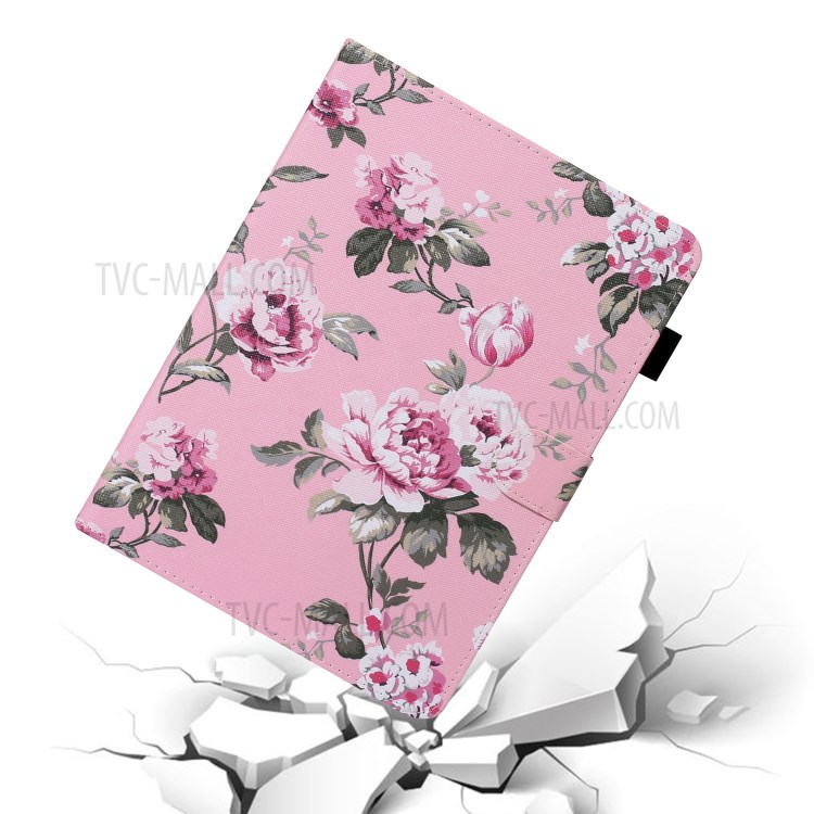 Pattern Printing Card Holder Leather Tablet Case for iPad Pro 11-inch (2020)/(2018) - Flowers-5