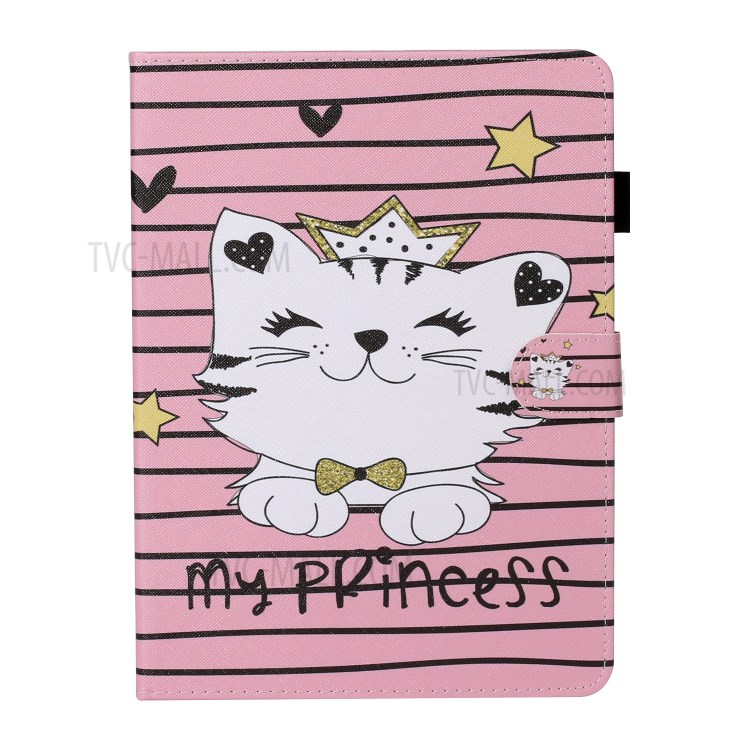 Pattern Printing Card Holder Leather Tablet Case for iPad Pro 11-inch (2020)/(2018) - My Princess Cat-1