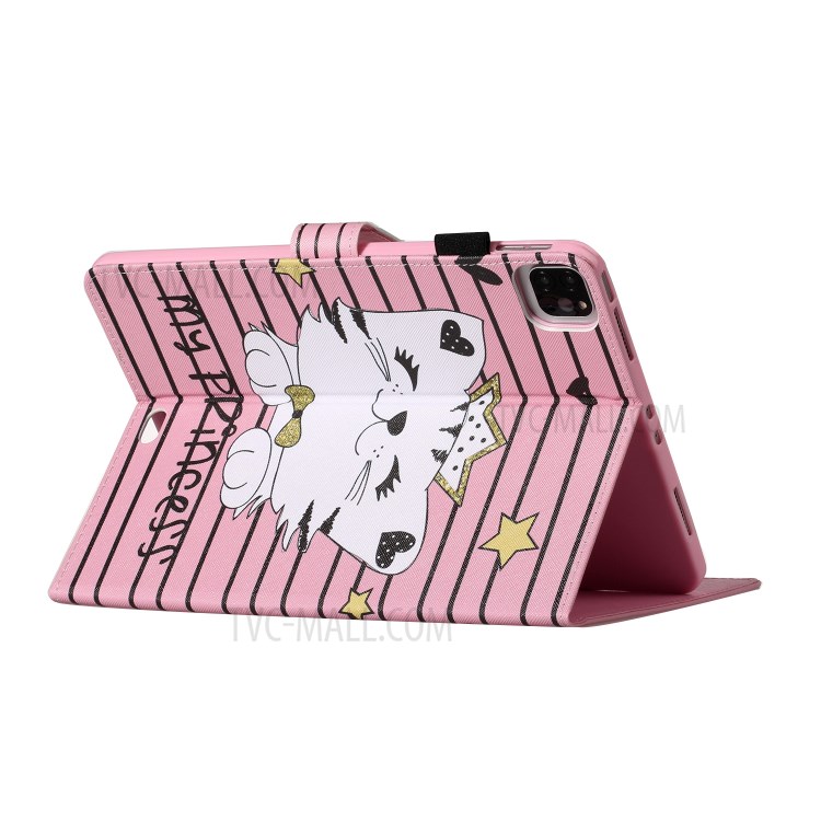 Pattern Printing Card Holder Leather Tablet Case for iPad Pro 11-inch (2020)/(2018) - My Princess Cat-3