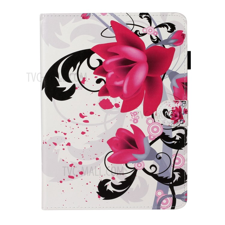Pattern Printing Card Holder Leather Tablet Case for iPad Pro 11-inch (2020)/(2018) - Vivid Flower-1