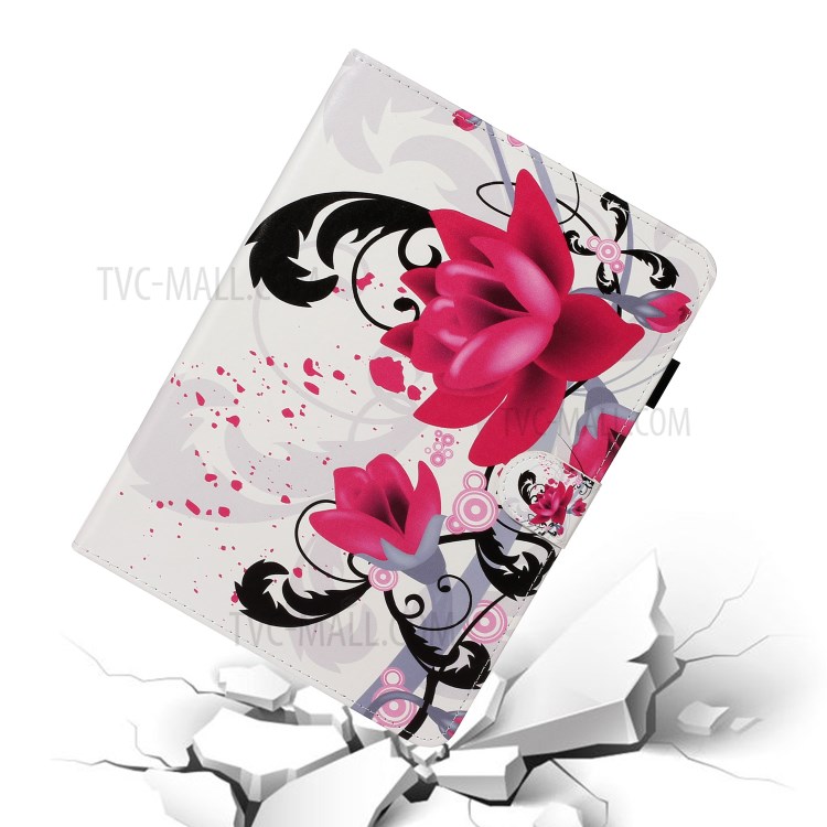 Pattern Printing Card Holder Leather Tablet Case for iPad Pro 11-inch (2020)/(2018) - Vivid Flower-5