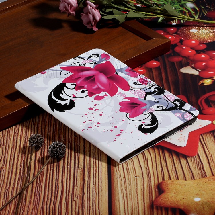 Pattern Printing Card Holder Leather Tablet Case for iPad Pro 11-inch (2020)/(2018) - Vivid Flower-6
