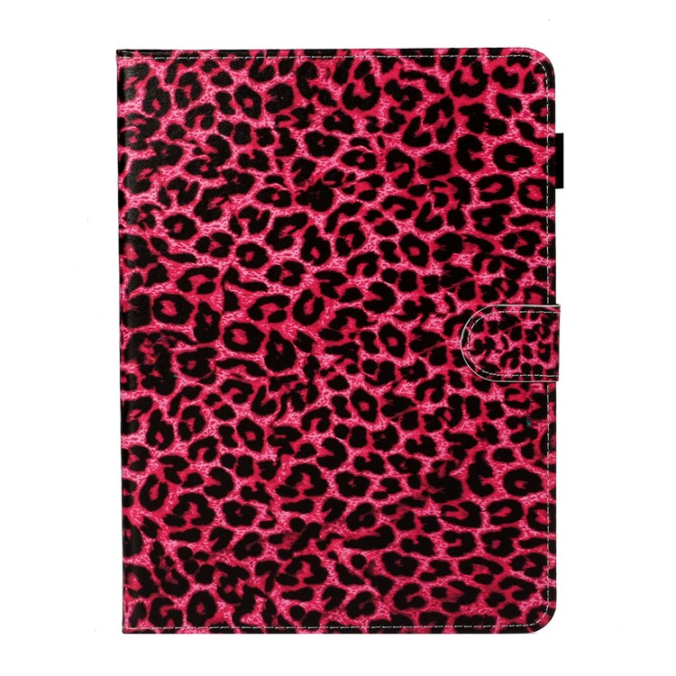Pattern Printing Card Holder Leather Tablet Case for iPad Pro 11-inch (2020)/(2018) - Rose Leopard-1