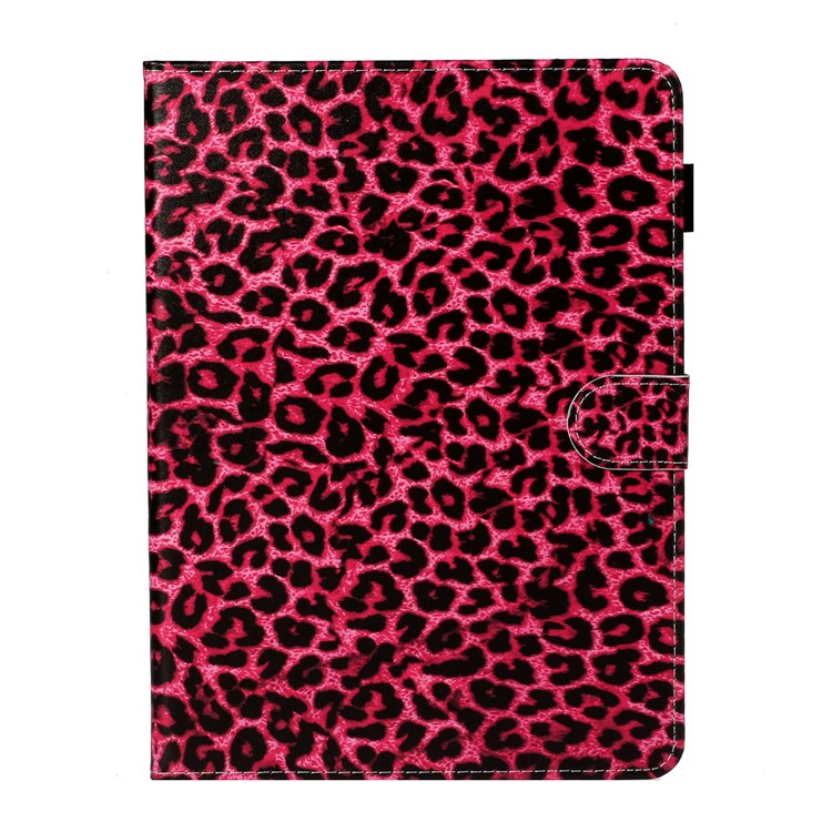 Caixa de Couro Para Suporte de Cartão de Impressão de Padrões Para Ipad Pro 11 Polegadas (2020)/(2018) - Rose Leopard