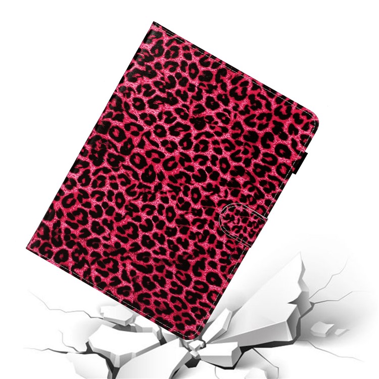 Pattern Printing Card Holder Leather Tablet Case for iPad Pro 11-inch (2020)/(2018) - Rose Leopard-5
