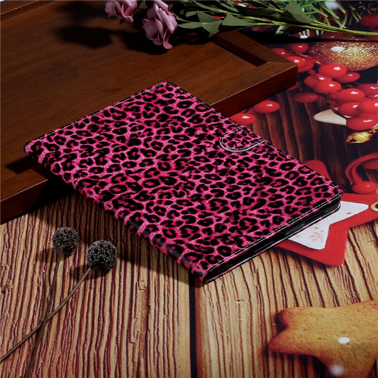 Pattern Printing Card Holder Leather Tablet Case for iPad Pro 11-inch (2020)/(2018) - Rose Leopard-6