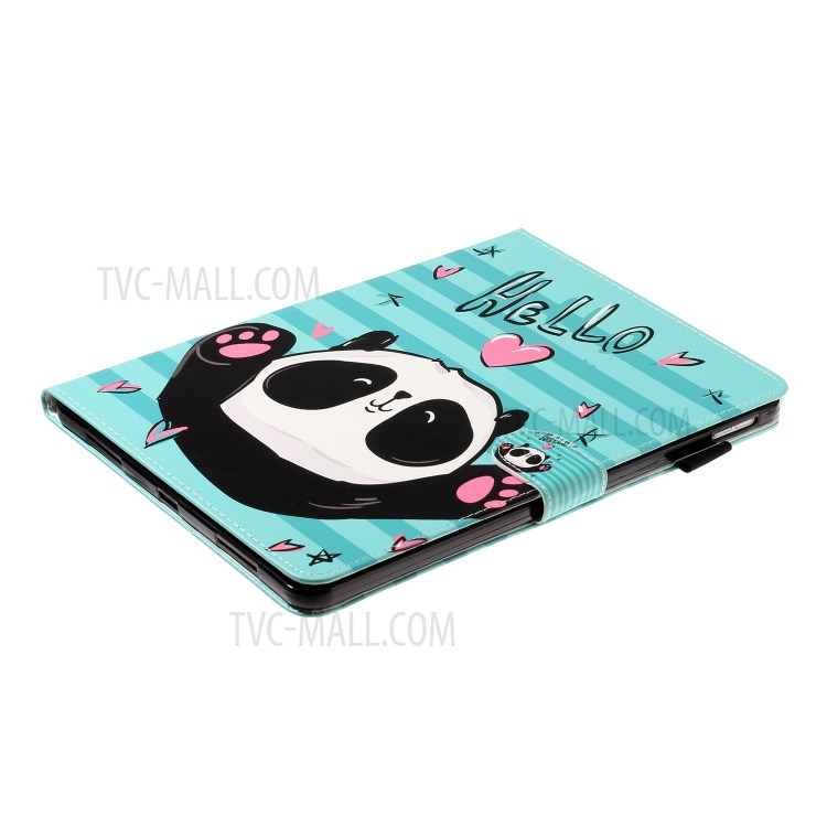 Pattern Printing Card Holder Leather Tablet Case for iPad Pro 11-inch (2020)/(2018) - Hello Panda-4