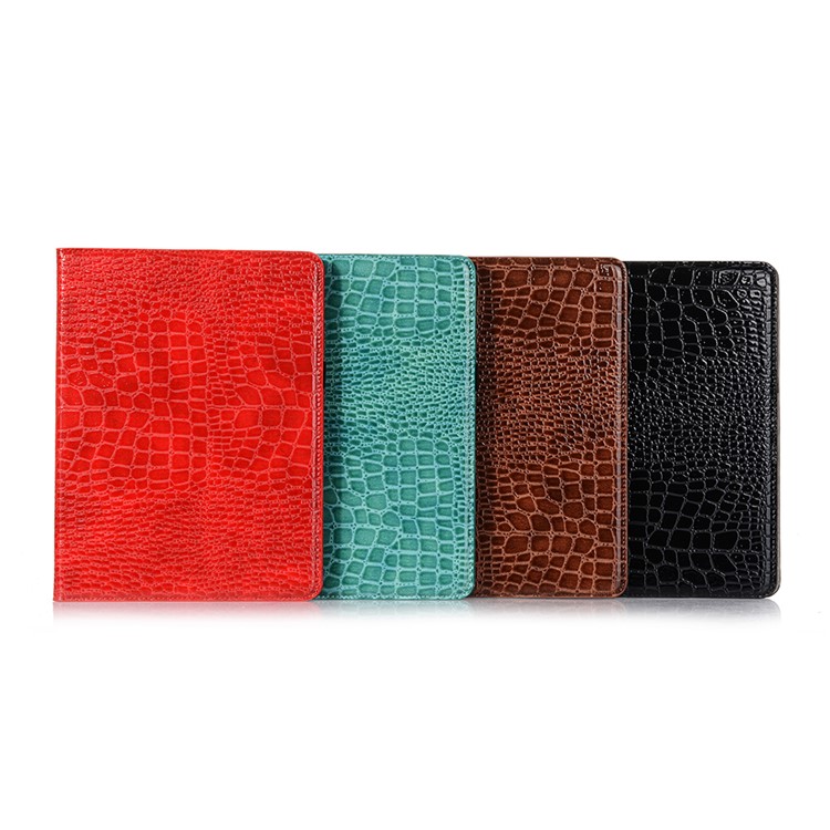 Crocodile Texture Wallet Leather Smart Tablet Case Cover for Apple iPad Pro 12.9-inch (2020)/(2018) - Black-11