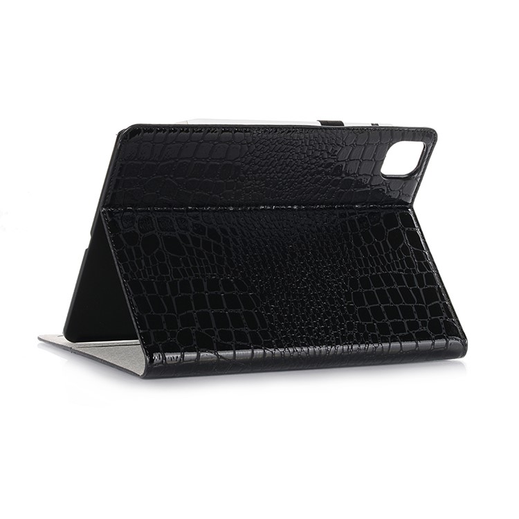 Crocodile Texture Wallet Leather Smart Tablet Case Cover for Apple iPad Pro 12.9-inch (2020)/(2018) - Black-5