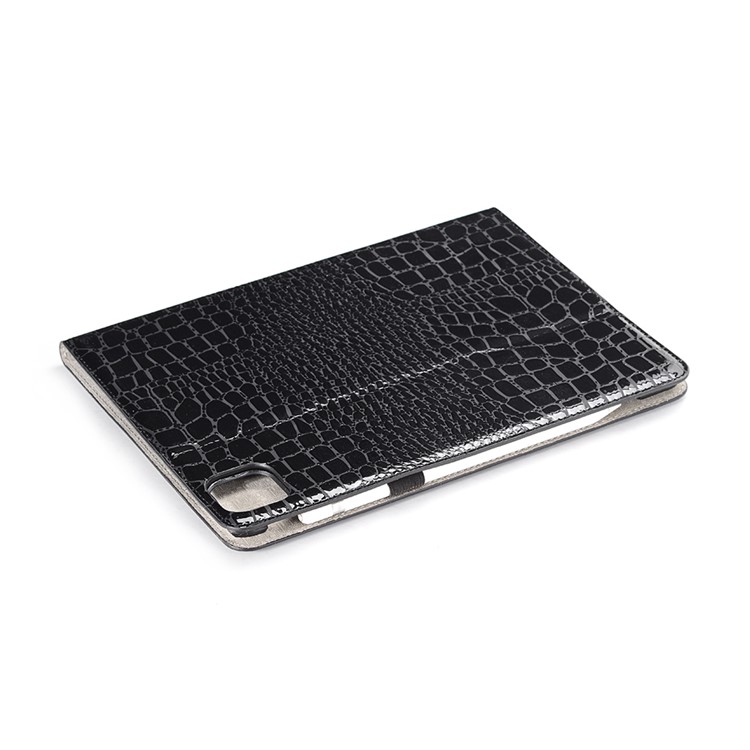 Crocodile Texture Wallet Leather Smart Tablet Case Cover for Apple iPad Pro 12.9-inch (2020)/(2018) - Black-7