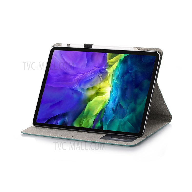 Crocodile Skin Wallet Stand Smart Leather Tablet Casing for iPad Pro 11-inch (2020) - Green-4