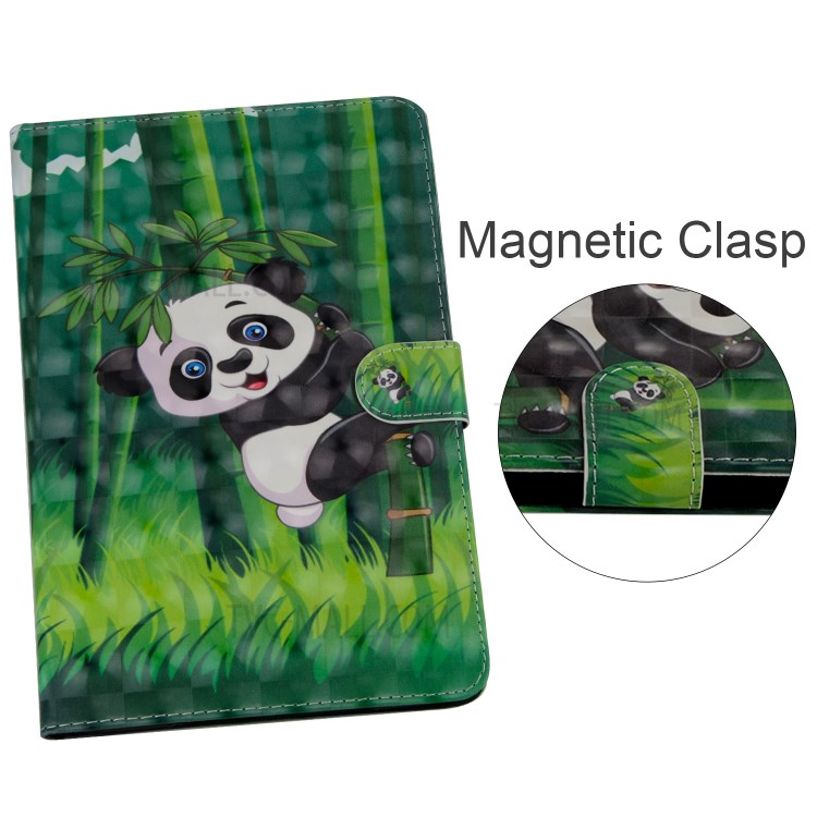 Light Spot Decor Pattern Printing Leather Tablet Case for iPad Pro 11-inch (2020)/(2018) - Panda and Bamboo-9