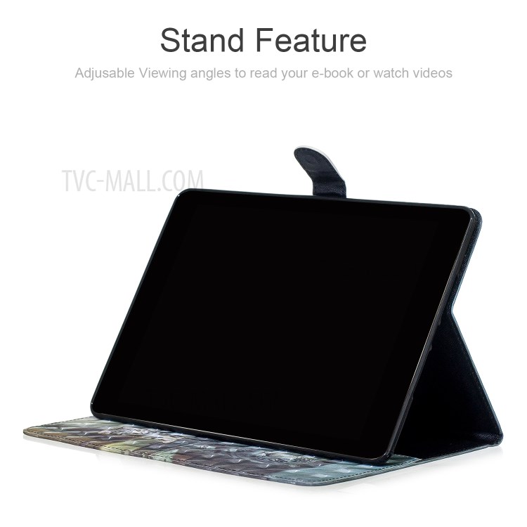 Light Spot Decor Pattern Printing Leather Tablet Case for iPad Pro 11-inch (2020)/(2018) - Cat and Tiger Reflection-6