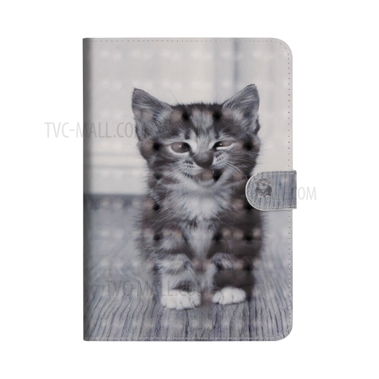 Light Spot Decor Pattern Printing Leather Tablet Case for iPad Pro 11-inch (2020)/(2018) - Smiling Cat-2